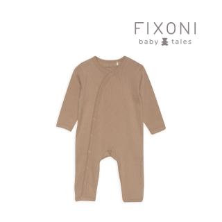 【Brands4Kids】在乎-斜襟連身兔裝-咖_Fixoni系列(4種尺寸可選)