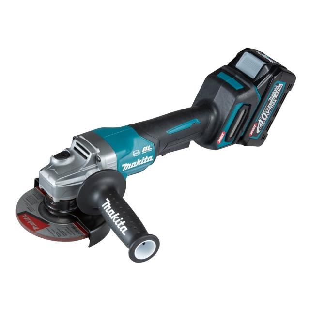 【MAKITA 牧田】GA013GM201 40V 無刷煞車扳機砂輪機4.0A*2(GA013GM201)