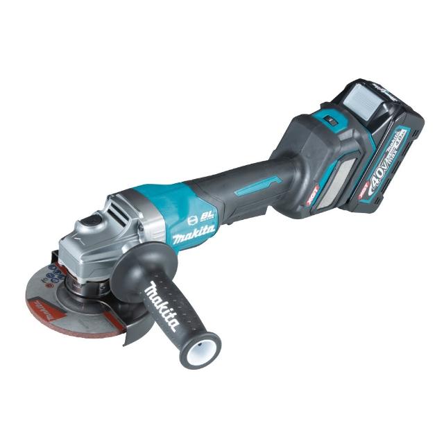 【MAKITA 牧田】GA029GM203 40V無刷砂輪機 板機開關 調速 煞車 125mm 4.0A*2(GA029GM203)