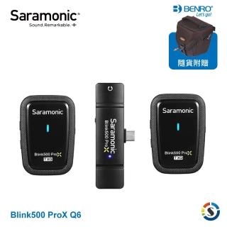 【Saramonic 楓笛】Blink500 ProX Q6 一對二 2.4GHz無線麥克風系統(勝興公司貨)