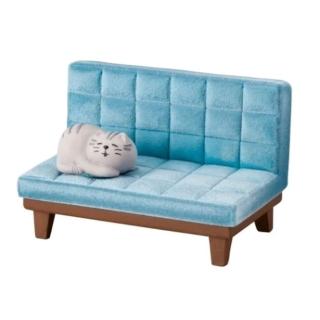 【DECOLE】concombre 居家系列-打盹貓手機座 灰色貓藍色款(收藏商品 交換禮物 生日送禮 辦公室療育商品)