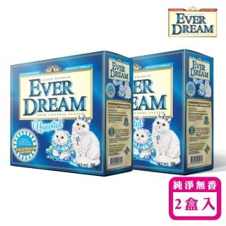 【EVER DREAM】韓國藍貓 純淨無香藍標 9KG 2盒入(速凝結貓砂/貓砂/礦砂/膨潤土砂/低粉塵)
