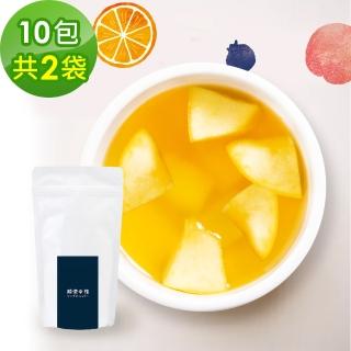 【順便幸福】花漾果香綠茶獨享組10入/袋-共2袋(茶包 水果 綠茶 可冷泡)