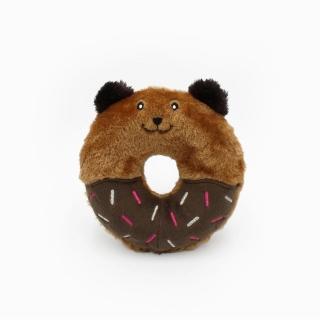 【ZippyPaws】美味啾關係-巧克力熊甜甜圈(狗狗玩具 有聲玩具 啾啾聲)