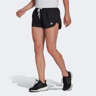【adidas 愛迪達】Run It Short 女 短褲 運動 訓練 慢跑 路跑 吸濕 排汗 反光 黑(HM4291)