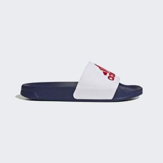 【adidas 愛迪達】Adilette Shower 男女 涼拖鞋 運動 休閒 泳池 海灘 舒適 白紅 深藍(HQ6885)