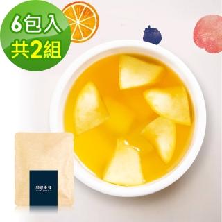 【順便幸福】花漾果香綠茶隨享包6入/組-共2組(茶包 水果 綠茶 可冷泡)
