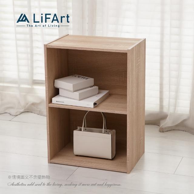 【LiFArt】日系簡約雙層收納櫃(MIT/空櫃/收納櫃/組合櫃/層架)