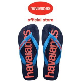 【havaianas 哈瓦仕】拖鞋 男鞋 女鞋 夾腳拖 大LOGO Top Logomania 2 藍紅 4145741-0212U(哈瓦士)