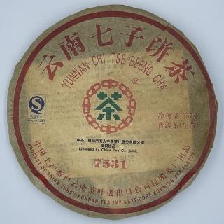 【盛嘉源】訂製茶 2007 中茶牌7531七子餅茶(普洱茶 生茶 357g)