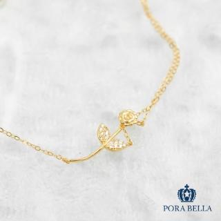 【Porabella】925純銀手鍊手環 小王子的玫瑰花鋯石手鍊 優雅氣質鋯石手鍊 Bracelets