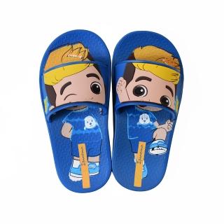 【IPANEMA】童鞋 LUCCAS NETO SLIDE系列 藍/藍/黃 型號：26497(巴西品牌、巴西拖鞋、防水)