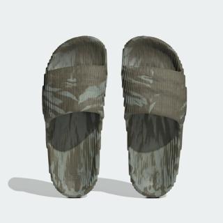 【adidas 愛迪達】Adidas Adilette 22 防水拖鞋 不發臭 速乾 運動拖鞋(軍綠HP6517)