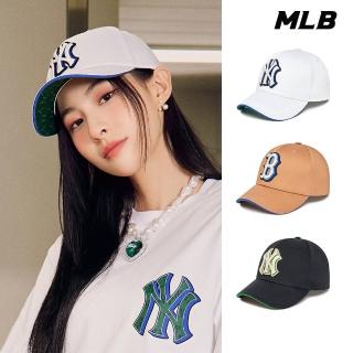 【MLB】可調式硬頂棒球帽 MONOGRAM系列(3ACPP023N-多色任選)