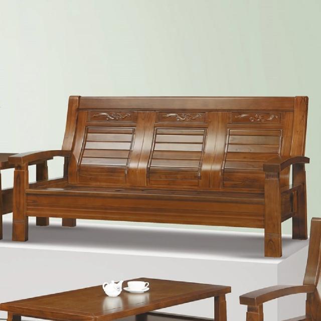 【MUNA 家居】13170型實木組椅/三人椅(實木沙發 三人椅)