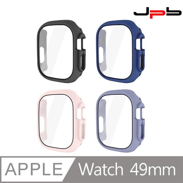 【JPB】Apple Watch 49mm PC邊框+鋼化膜防摔保護殼(Apple Watch 49mm 適用)