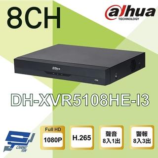 【Dahua 大華】DH-XVR5108HE-I3 8路 1080P人臉辨識 XVR 監視器主機 昌運監視器