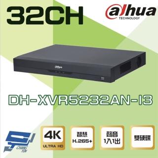 【Dahua 大華】DH-XVR5232AN-I3 32路 5M-N 1080P 人臉辨識 XVR 錄影主機 昌運監視器