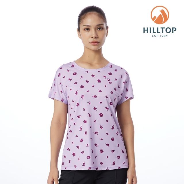【Hilltop 山頂鳥】印花T恤 女款 紫｜PS04XFL5ECJZ