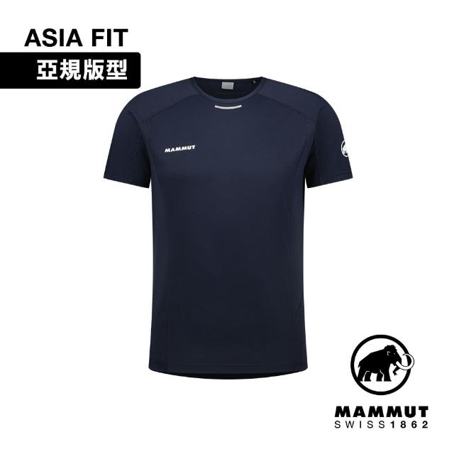 【Mammut 長毛象】Aenergy FL T-Shirt AF Men 抗菌短袖排汗衣 夜藍 男款 #1017-04980