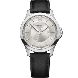 【VICTORINOX 瑞士維氏】Alliance 經典正裝時尚紳士腕錶套組(VISA-241905)