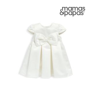 【Mamas & Papas】白色香檳-小包袖洋裝(5種尺寸可選)