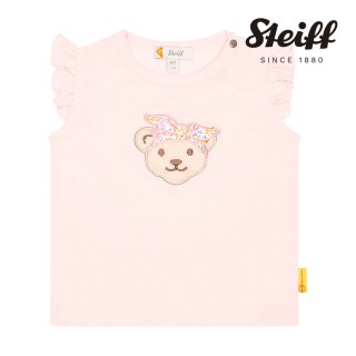【STEIFF】熊頭童裝 蝴蝶袖無袖T(短袖上衣)