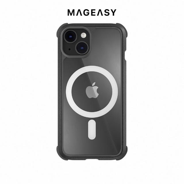 【MAGEASY】iPhone 14/13 6.1吋 Odyssey M 超軍規防摔磁吸手機殼(支援 MagSafe)