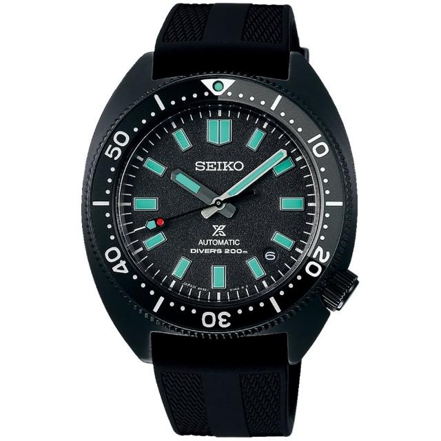 【SEIKO 精工】PROSPEX系列 黑標 限量黑潮夜視機械腕錶(6R35-02E0C / SPB335J1)