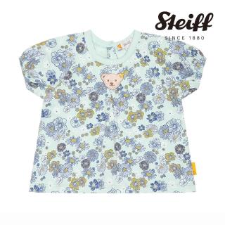 【STEIFF】熊頭童裝 花朵圖案短袖T(短袖上衣)