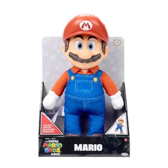 【Nintendo 任天堂】瑪利歐電影:12吋瑪利歐玩偶(瑪利歐)