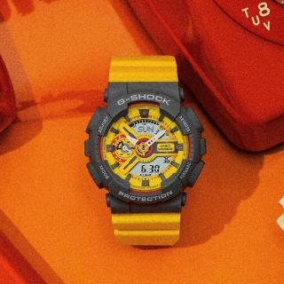 【CASIO 卡西歐】G-SHOCK 復刻1994彩色運動雙顯手錶(GMA-S110Y-9A)