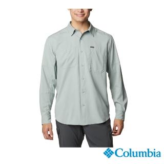 【Columbia 哥倫比亞 官方旗艦】男款- Silver Ridge UPF50快排長袖襯衫-藍色(UAX16830BL/HS)