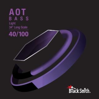 【BlackSmith】ANW-40100-4-34 奈米碳纖維 AOT 薄包膜 34吋 4弦 貝斯弦(原廠公司貨 商品保固有保障)