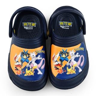 【童鞋城堡】童鞋 中大童 正版寶可夢 花園鞋(PA1785-藍)