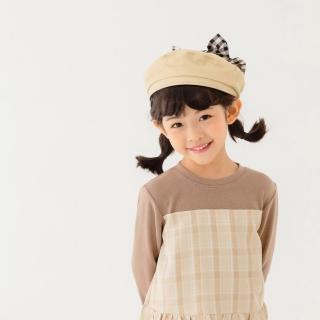 【OB 嚴選】可愛蝴蝶結兒童貝雷帽帽圍可調 《ZQ0036》