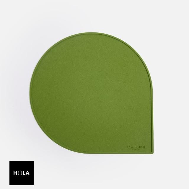 【HOLA】韓國Casa Muutti水滴型矽膠餐墊-綠