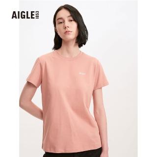 【AIGLE】優惠商品 女 快乾抗菌短袖T恤(AG-2A231A026 深粉紅)