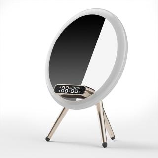 【空白實驗室】多功能化妝鏡(美妝鏡 補光鏡子 小夜燈 無線充手機支架)