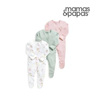 【Mamas & Papas】花精靈的祝福-連身衣3件組(4種尺寸可選)