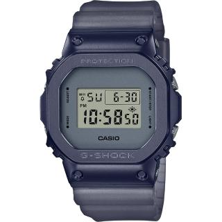 【CASIO 卡西歐】G-SHOCK 霧灰漸層 半透明電子錶 畢業禮物(GM-5600MF-2)