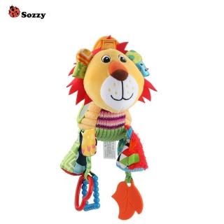 【Sozzy】小動物嬰兒車嬰兒床掛件玩偶(安撫玩具 動物娃娃 拉鈴 兒童節)