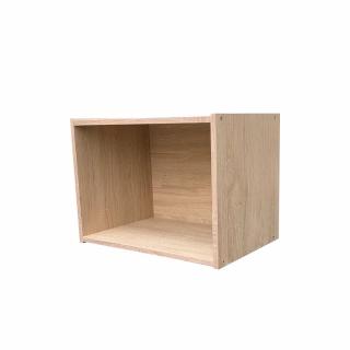 【固得家俬】經典橡木色 崁入式 一格空櫃 收納櫃 書櫃 層板櫃(一空櫃)