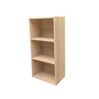 【固得家俬】經典橡木色 崁入式 三格空櫃 收納櫃 書櫃 層板櫃(三空櫃)