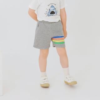 【OB 嚴選】台灣製抗UV繽紛條紋印花口袋機能短褲童裝 《QA1468》
