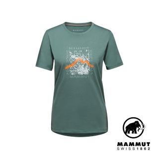 【Mammut 長毛象】Mammut Core T-Shirt Women Box 機能短袖T恤 深玉石綠 女款 #1017-05070