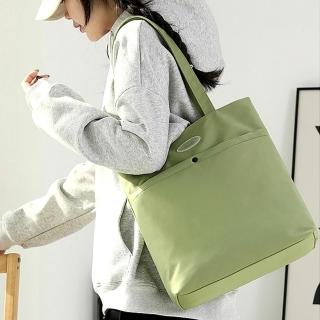 【Abigail】韓系側肩包手提包托特包購物包防潑水包旅行包6908(綠色)