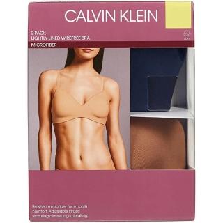 【Calvin Klein 凱文克萊】超細舒適彈性纖維無痕內衣-L號(一組兩入)