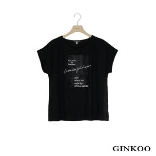 【GINKOO 俊克】攝影文字短袖上衣