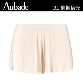 【Aubade】莫代爾蕾絲短褲 性感睡衣 女睡衣 法國進口居家服-RL(牙白)